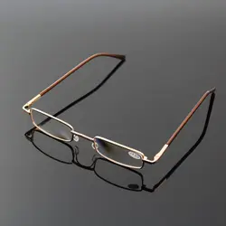 Men Glass Reading Glasses Presbyopic Eyewear Unisex +0.5 to +5.0 Reading Glasses Ultralight Metal Presbyopic Eyewear