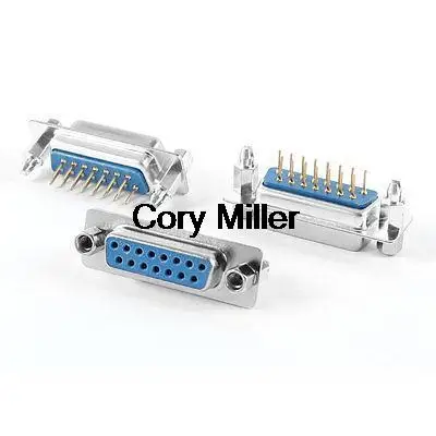 db15-15-pinos-2-fileiras-parafuso-de-bloqueio-plugue-femea-reto-d-sub-conector-pcb