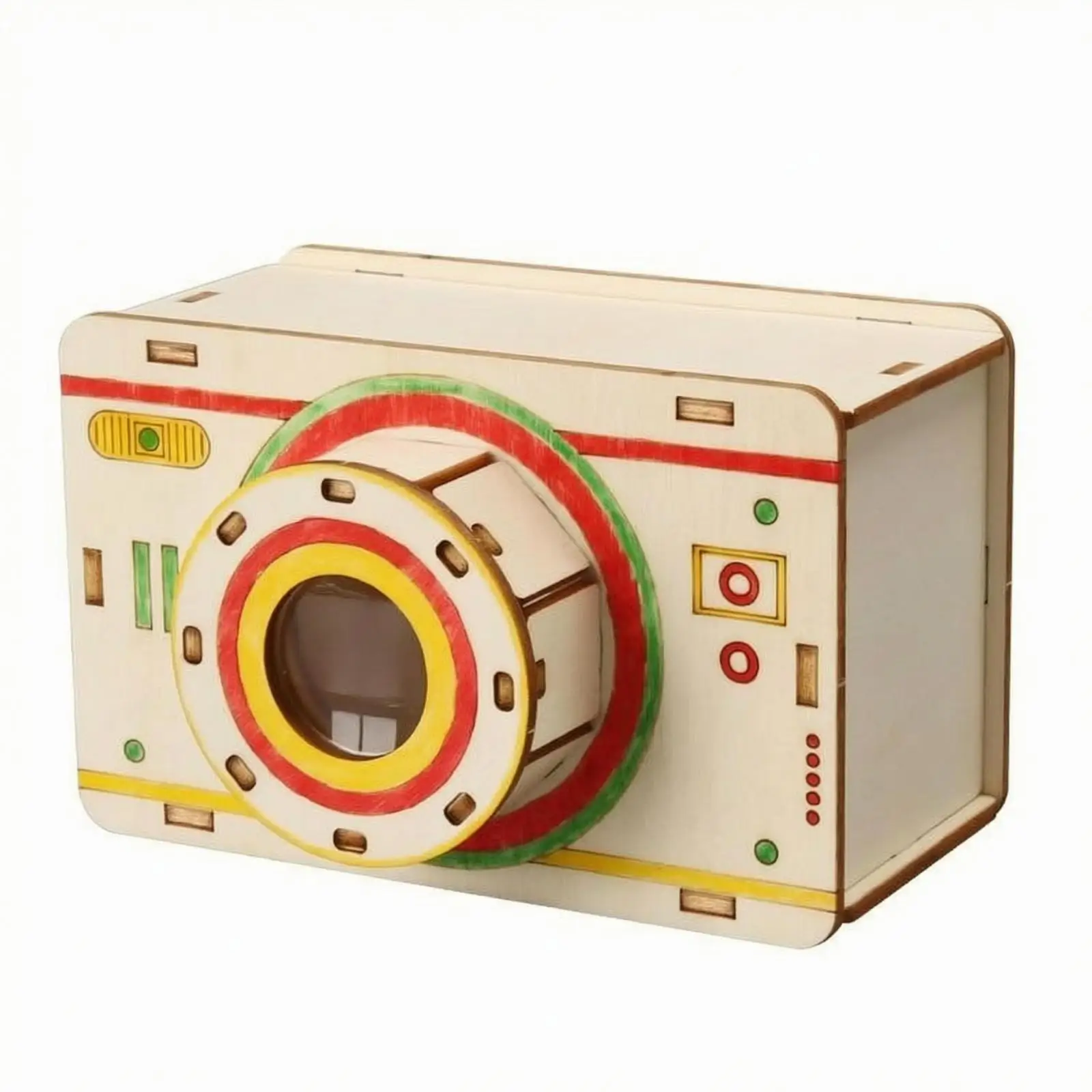 3D Wooden Puzzle Laser Cut Slot Together Model Kit DIY Assembly Printed Details Educational Building Toy for Adults Kids Desktop