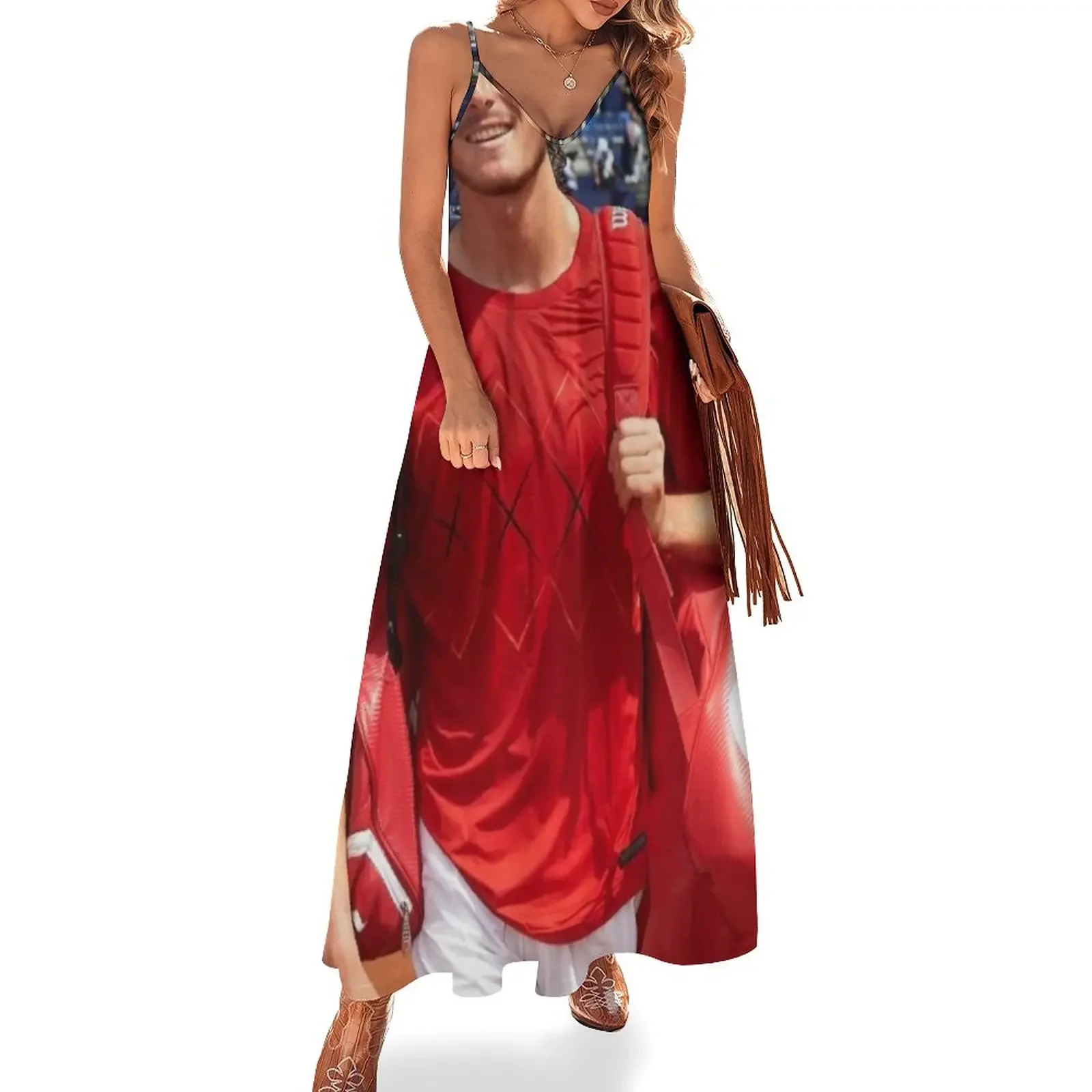 

stefanos tsitsipas Sleeveless Dress women long dresses cocktail dresses Dress