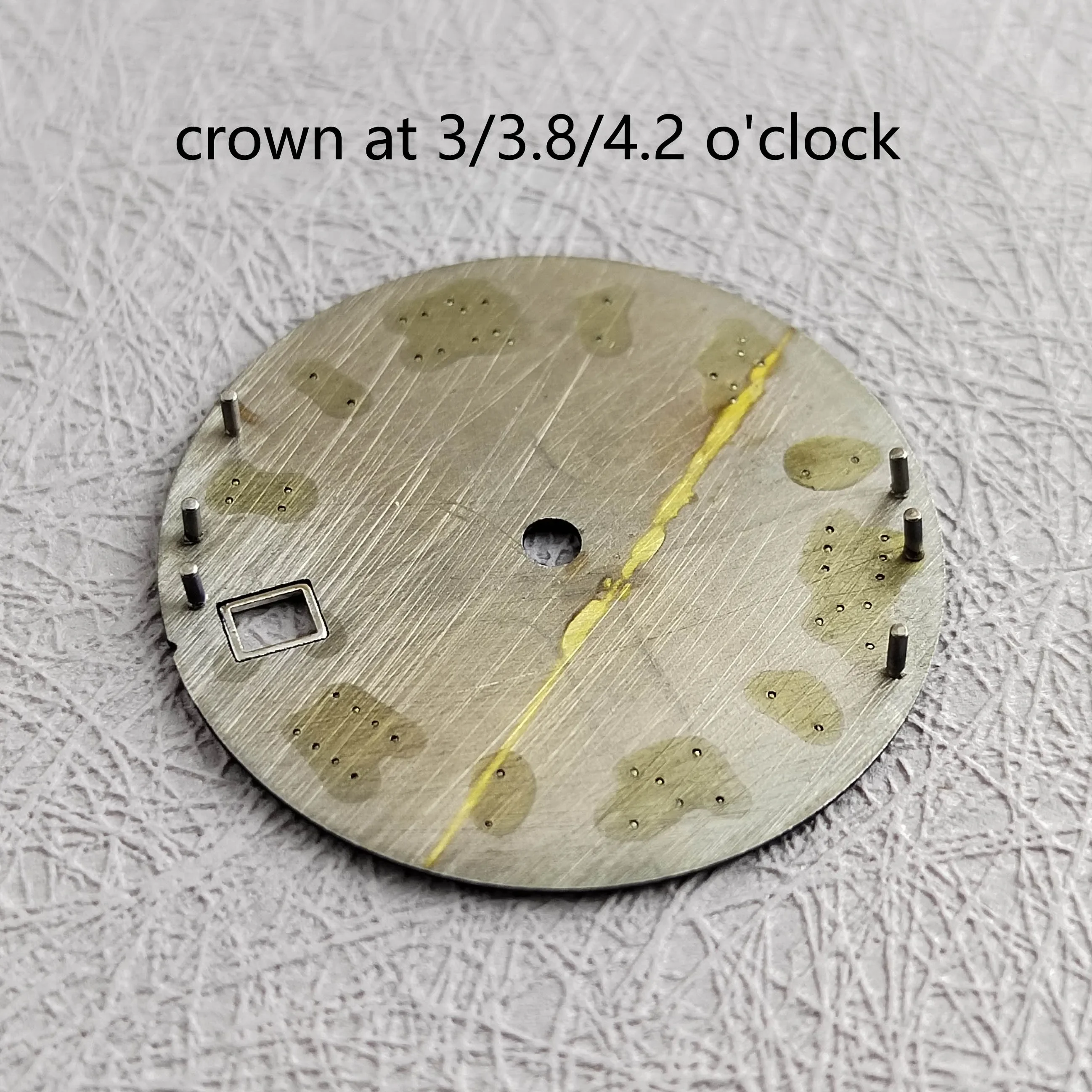 Quadrante nh35 28,5 mm sunburst viola glod quadrante romano cassa nh35 date_just con bracciale adatto movimento automatico NH35 logo personalizzato