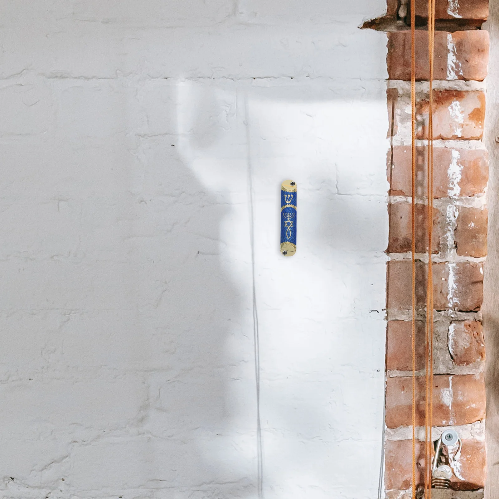 

Metal Mezuzah Scroll Classic Jewish Religious Door Decor for Home Gatepost Holy Paper Gift Home Metal Mezuzah Textiles