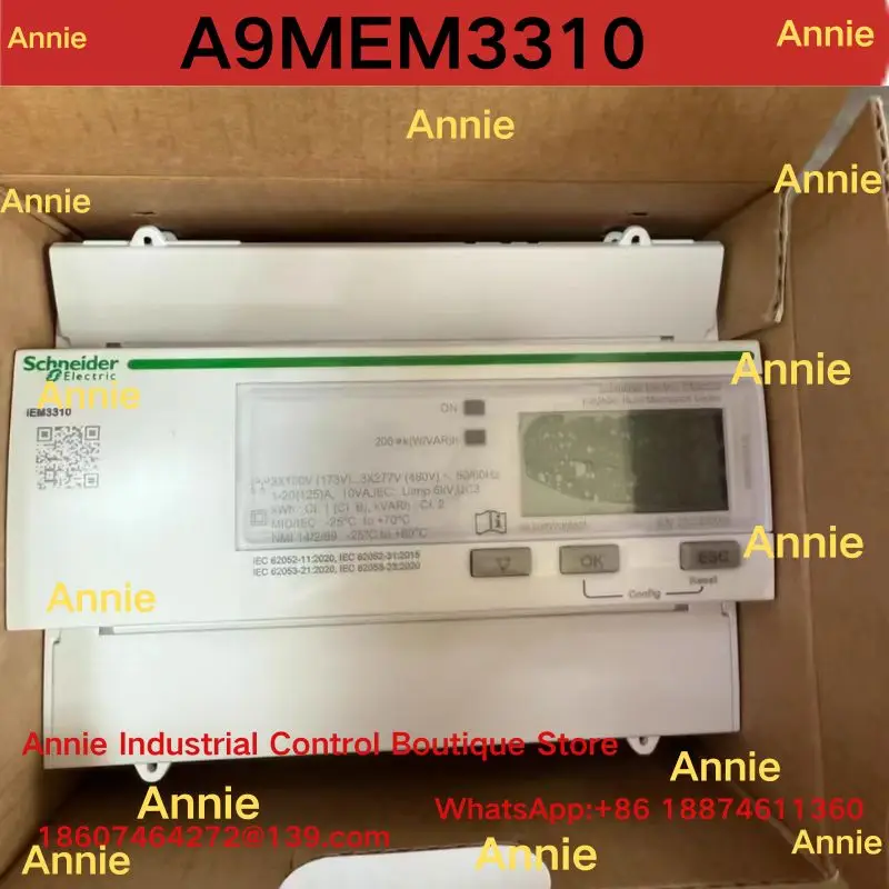 brand-new A9MEM3310 (iEM3310) three-phase 125A direct-connection rail-mounted electric energy meter