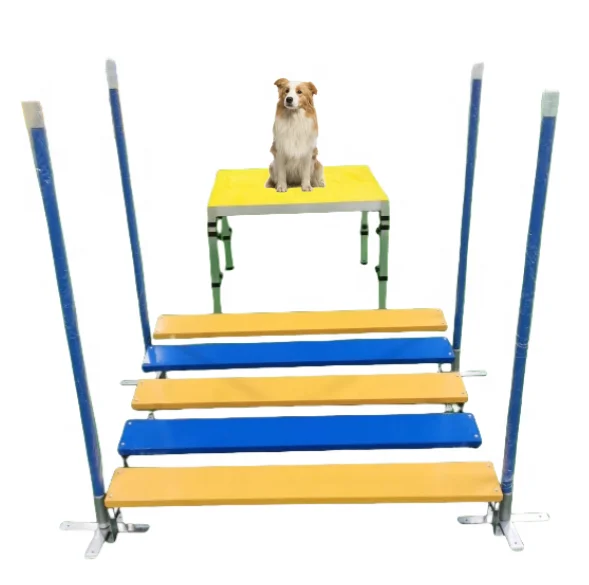 Best Seller Pet Agility Training Long Jump Board FCI Agility Sport Training Equipment with Poles