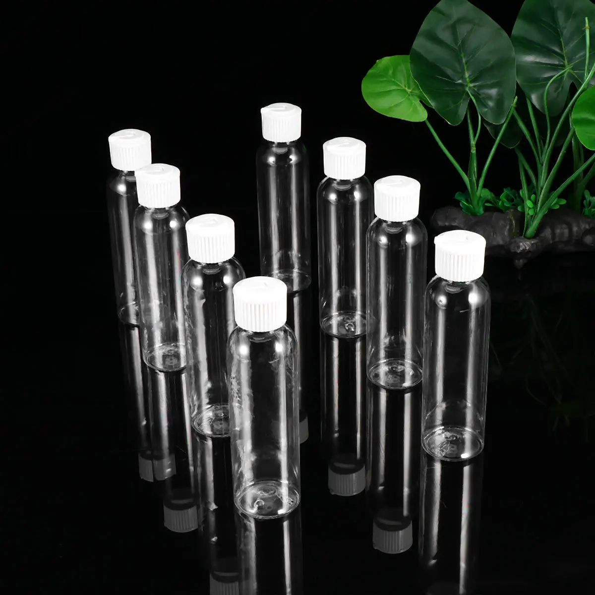 

8Pcs 120Ml Shampoo Bottle Set Reusable Compact Dispenser for Travel Home Office Clear Subpackaging Liquid Container Bottles