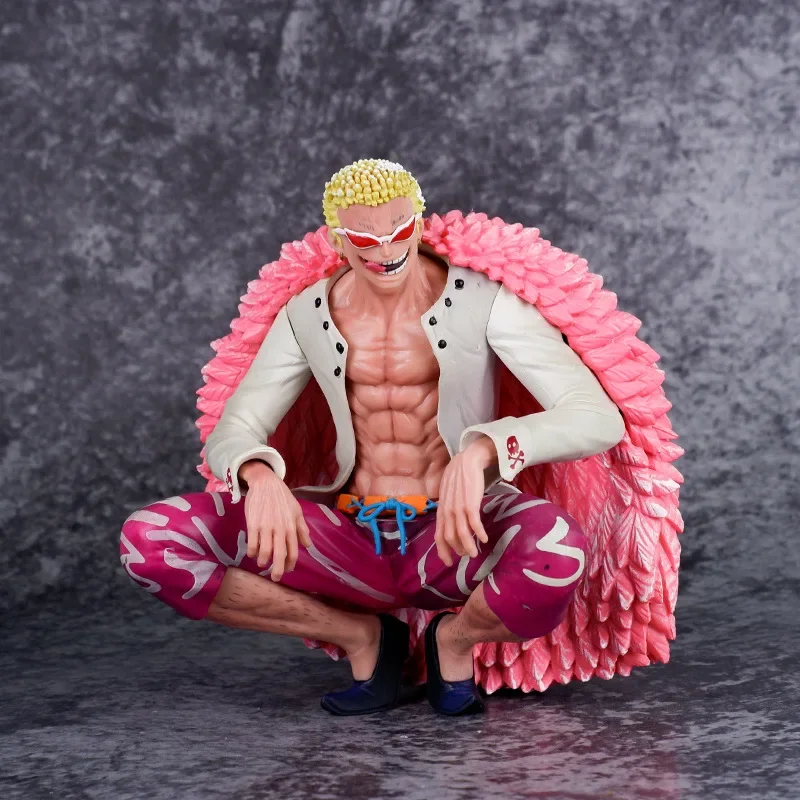 

One Piece Figure Donquixote Doflamingo Action Figure One Piece Shichibukai Double Headed Eagle Collection Model Doll Gifts Toy