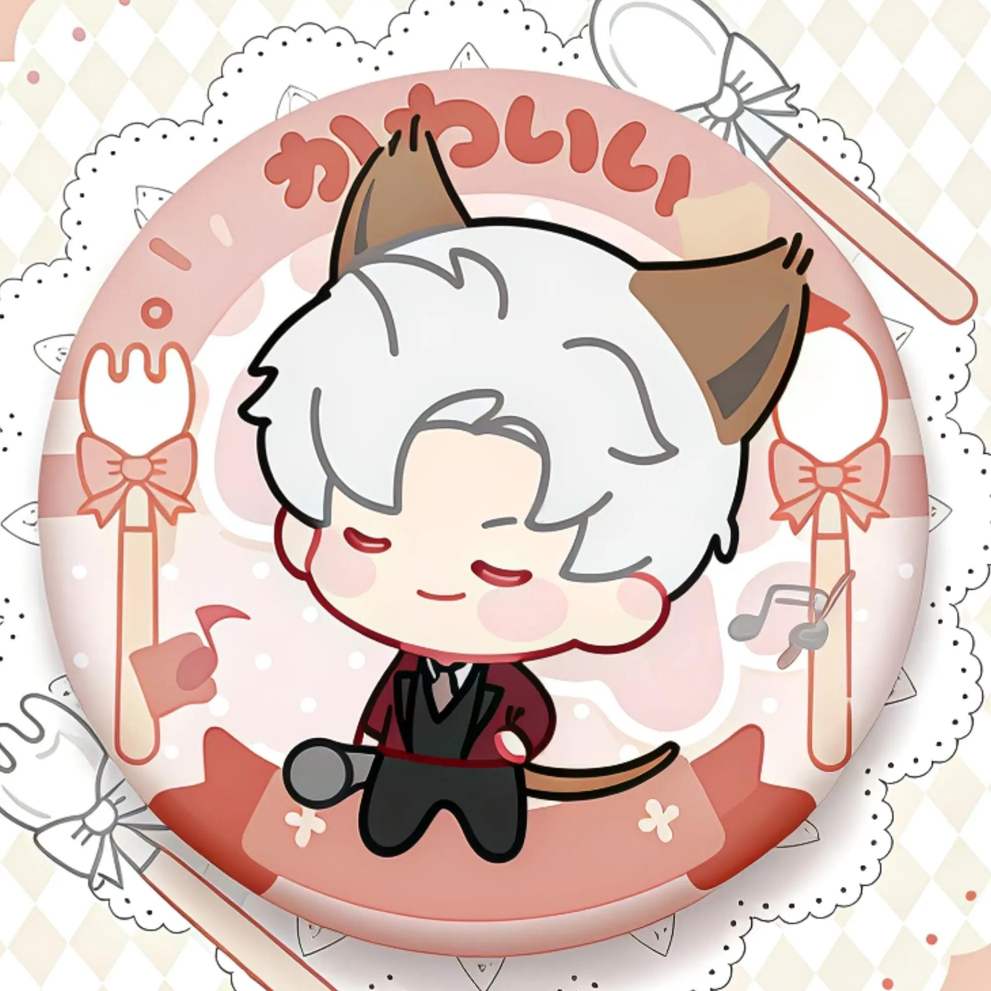 5 قطعة الحب والفضاء العميق رافاييل سيلوس دبابيس أنيمي شارات لطيف دبابيس مستديرة التلبيب دبوس ظهره قبعة اكسسوارات تحصيل الهدايا