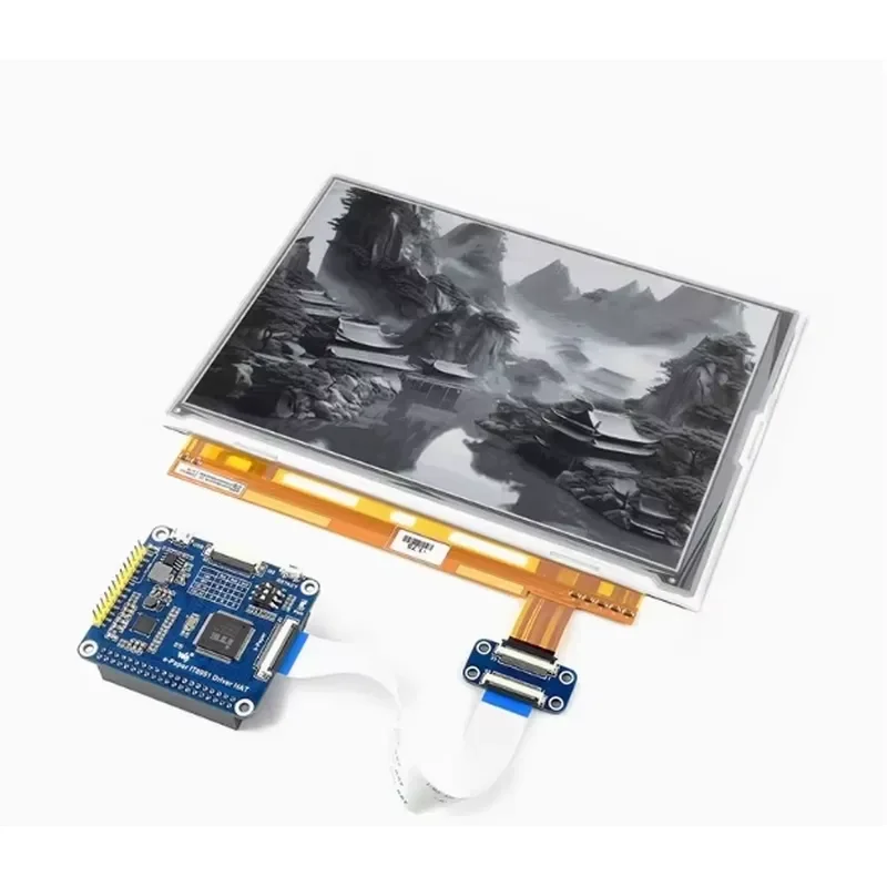 9.7 inch E-paper Display with Driver Board Black and White Ink Screen for Raspberry Pi USB Interface Electronic Paper Module