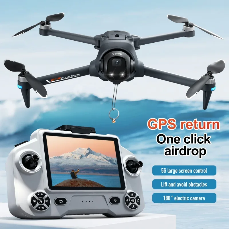 NEW YL059 Mini RC Quadcopter 4K Drone HD Camera FPV GPS Flight Optical Flow Positioning Long battery life RC Toy Boy Gift Dron view 2