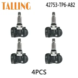 42753-TP6-A82 4Pcs TPMS Tire Pressure Sensor for Honda Accord Crosstour 3.5L V6 2010-2015 CR-V 2.4L 2012 2013 315MHZ 42753TP6A82