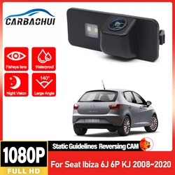 Fisheye fahrzeug rückfahr kamera für sitz ibiza 6j 6p kj 2008 ~ 2016 1080 hd nachtsicht p rückfahr kamera