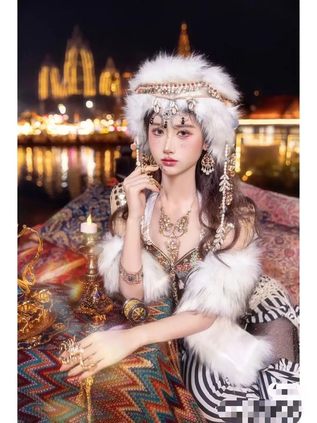 Exotic Costume Hani Indian Tribal Style Princess Travel Photography Costume Female Sexy Xishuangbanna Yunnan Dress