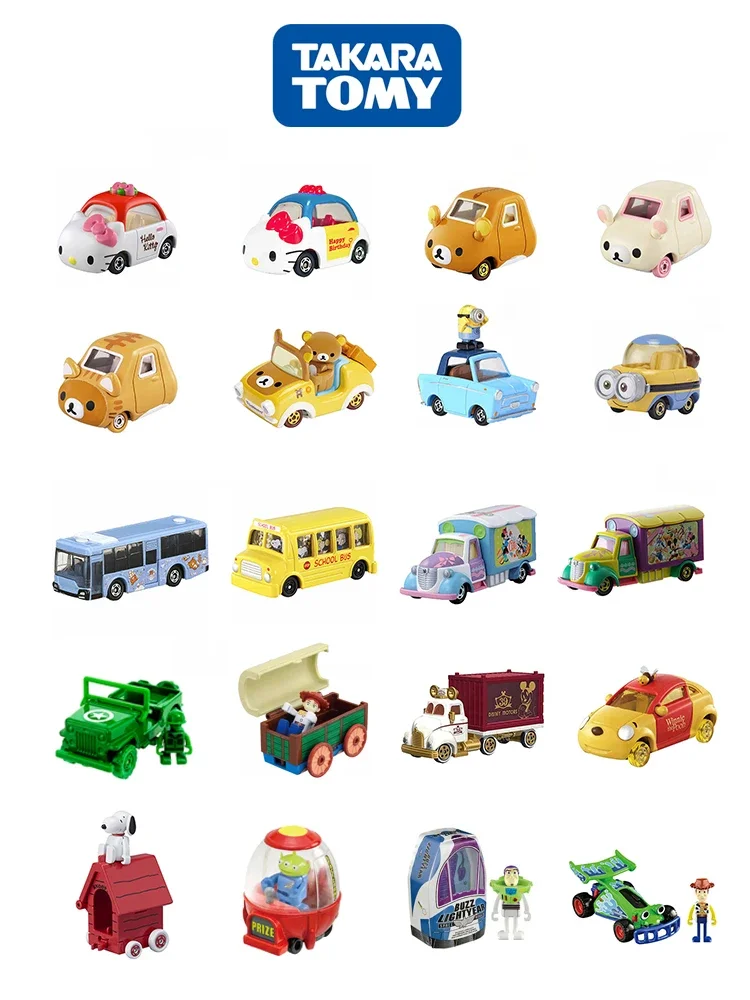 Takara Tomy Tomica Disney co-branded boys school bus Model Miniature Scale Game Racing Car Vehicles Model Boys Toy Children Gift