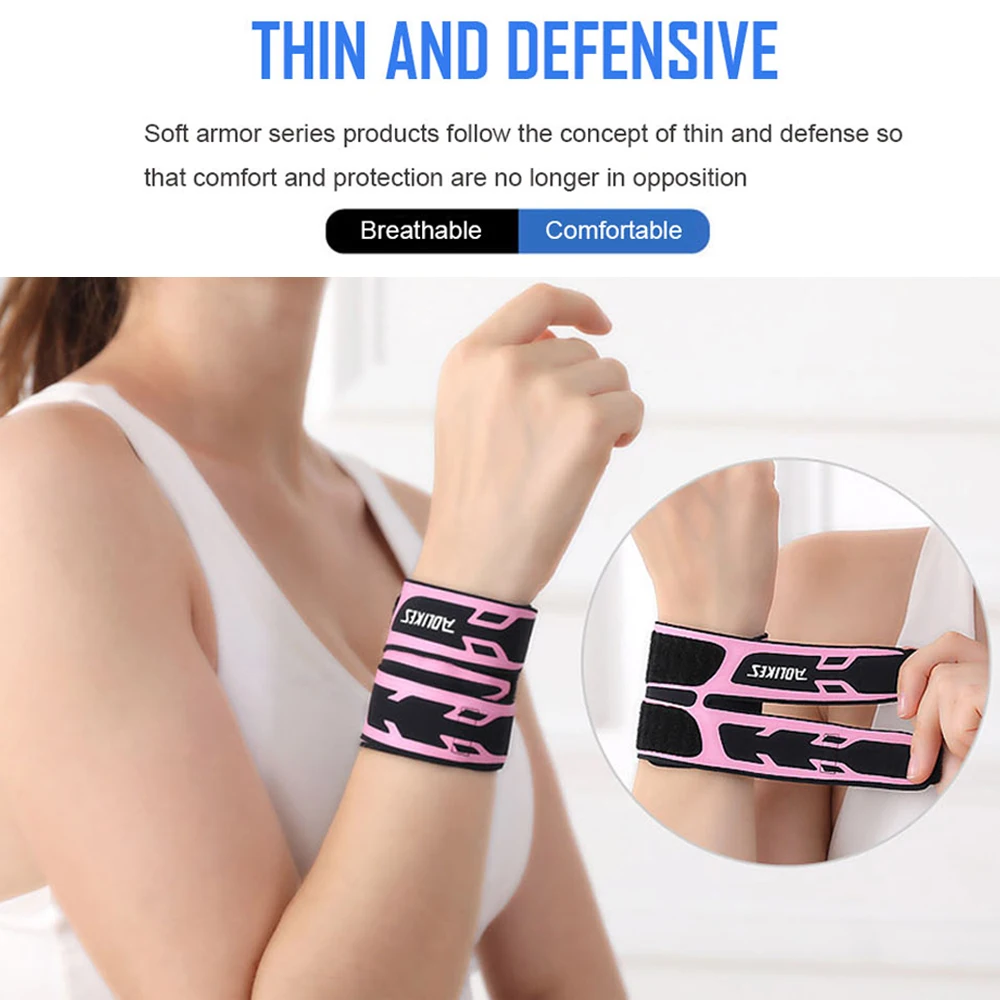 Tcare Wrist Brace Thin Gym Wrist Wraps Wristband Bandage Basketball Badminton Tennis Equipment Hand Wrist Support Carpal Tunnel