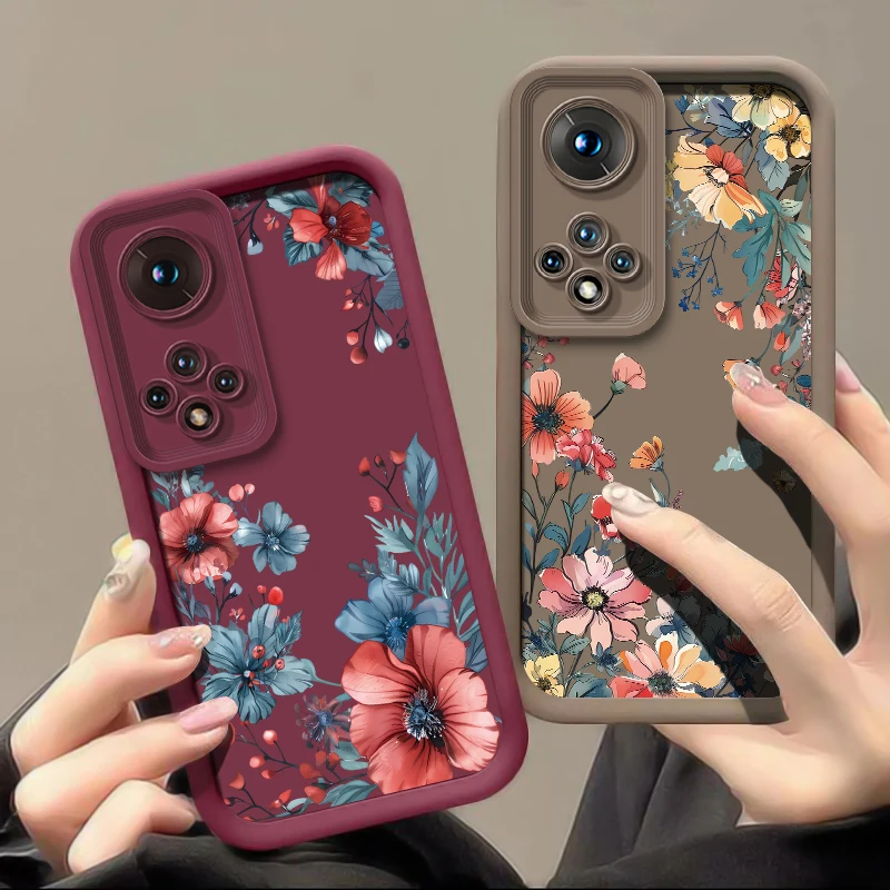 حافظة لهاتف شاومي 15T Pro 15 Ultra 17 Pro Max 13 12 11 Lite 5G NE 11i 14T 13T غطاء زهور ريترو ناعم من البولي يوريثان الحراري #1