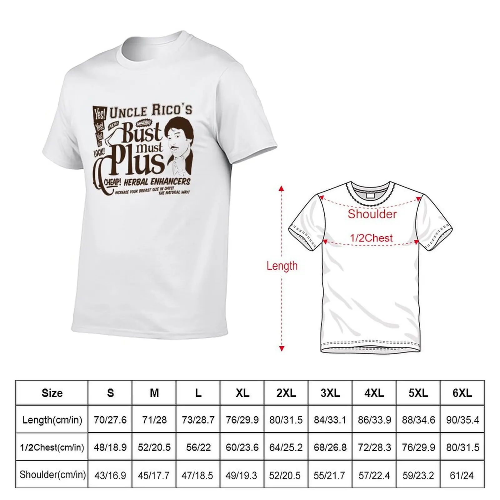 Uncle Rico - Bust Must Plus T-Shirt man t shirt graphic cotton t shirts high quality T-Shirt