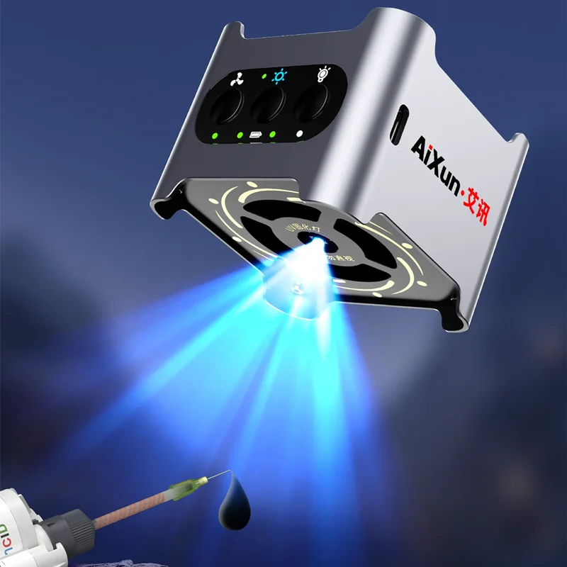

AIXUN LF03 4 in 1 High Speed Smoke Exhaust Cooling Lighting Fan 16000R/min UV Curing for CO2 UV Fiber Laser Marking Machine