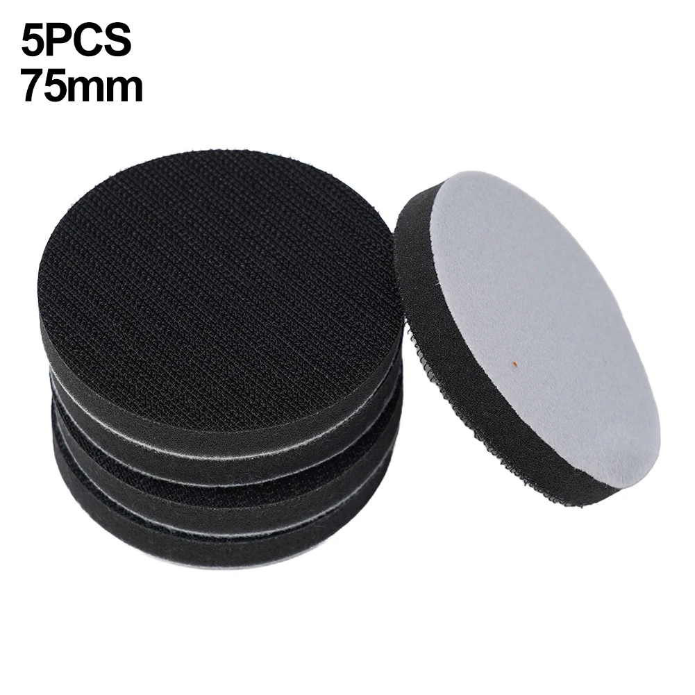 

High Quality Interface Pads Backing Pad Black+white Hook And Loop Improve Abrasive Cut Set Sponge Cushion 5pcs