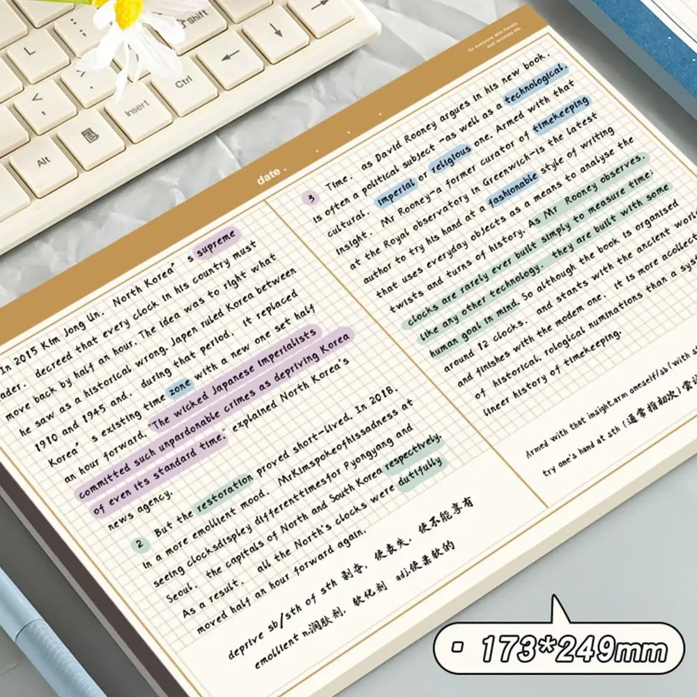 20 Lembar/Buku Ramah Lingkungan B5 B5 Notebook Horizontal Notepad Paperpad Siswa