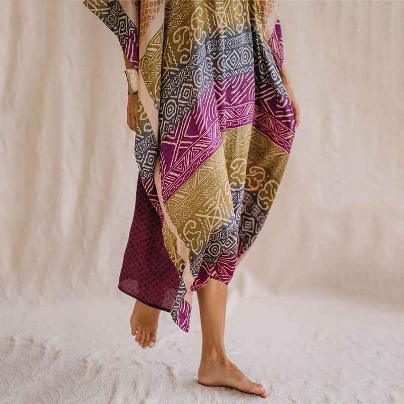 Màu Sắc Miếng Dán Cường Lực Aó Bãi Biển Đầm Bbikini Bao Che Mùa Hè Áo Cho Người Phụ Nữ Đi Biển Áo Dây De Plage Dài