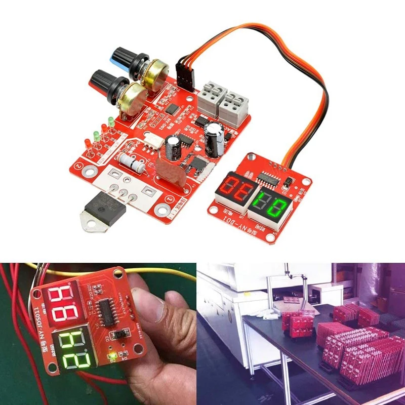 NY-D01 Digital Spot Welding Machine Control Board Welder Panel Parts AC 110V/220V Transformer Controller Board