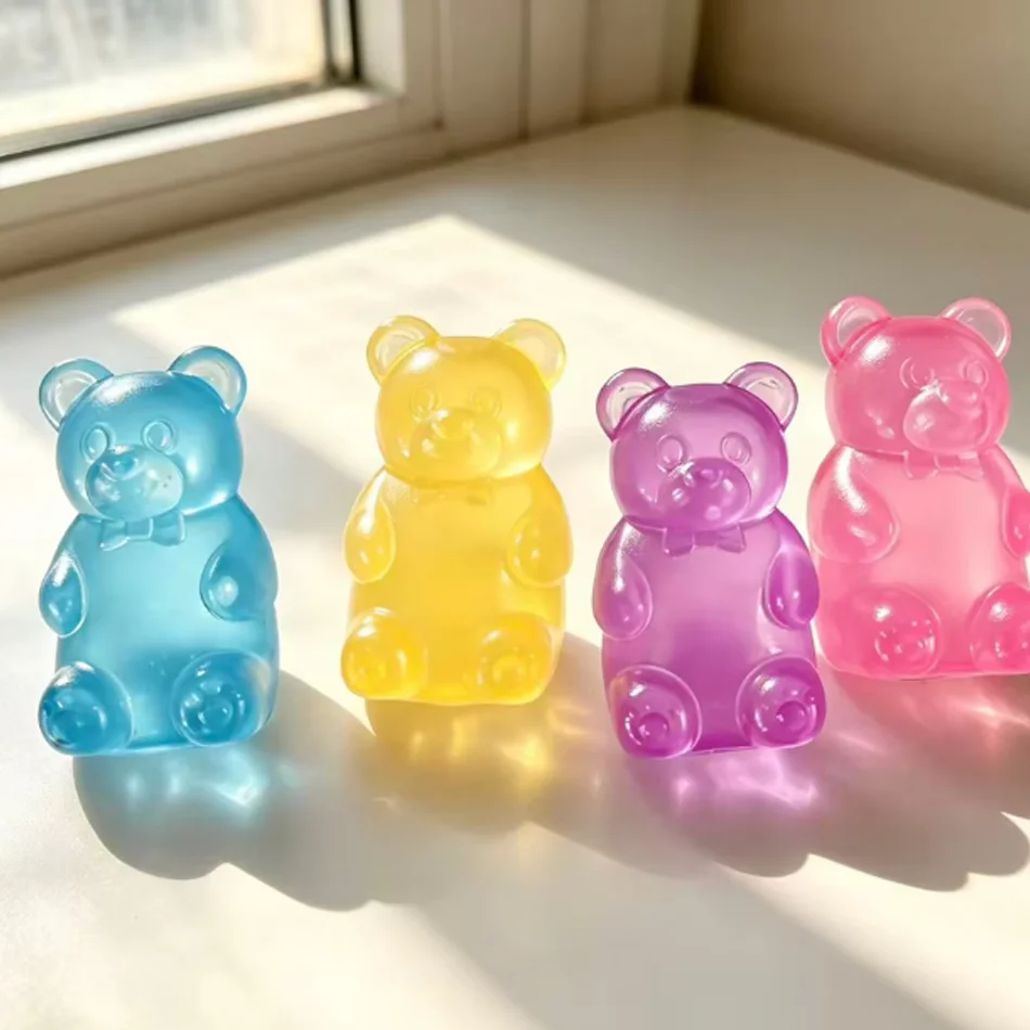 Bestseller Colorful Gummy Bear Squishy Stress Relief Fidget Toy Parent‑Child Interactive Toy Gift