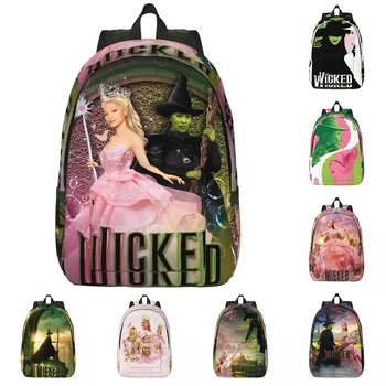 Mochila Tonal Wicked Elphaba & Glinda para hombres y mujeres, mochila de trabajo escolar, película mágica, bolsas de lona para ordenador portátil, regalo