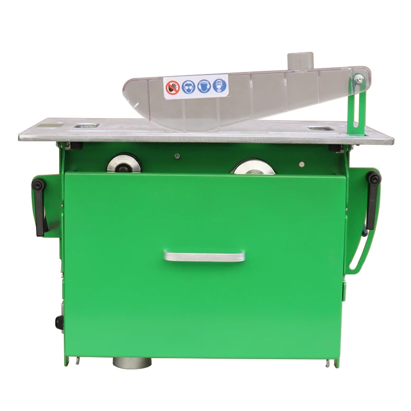 High quality combined planer table saw wood cutting double saw machine