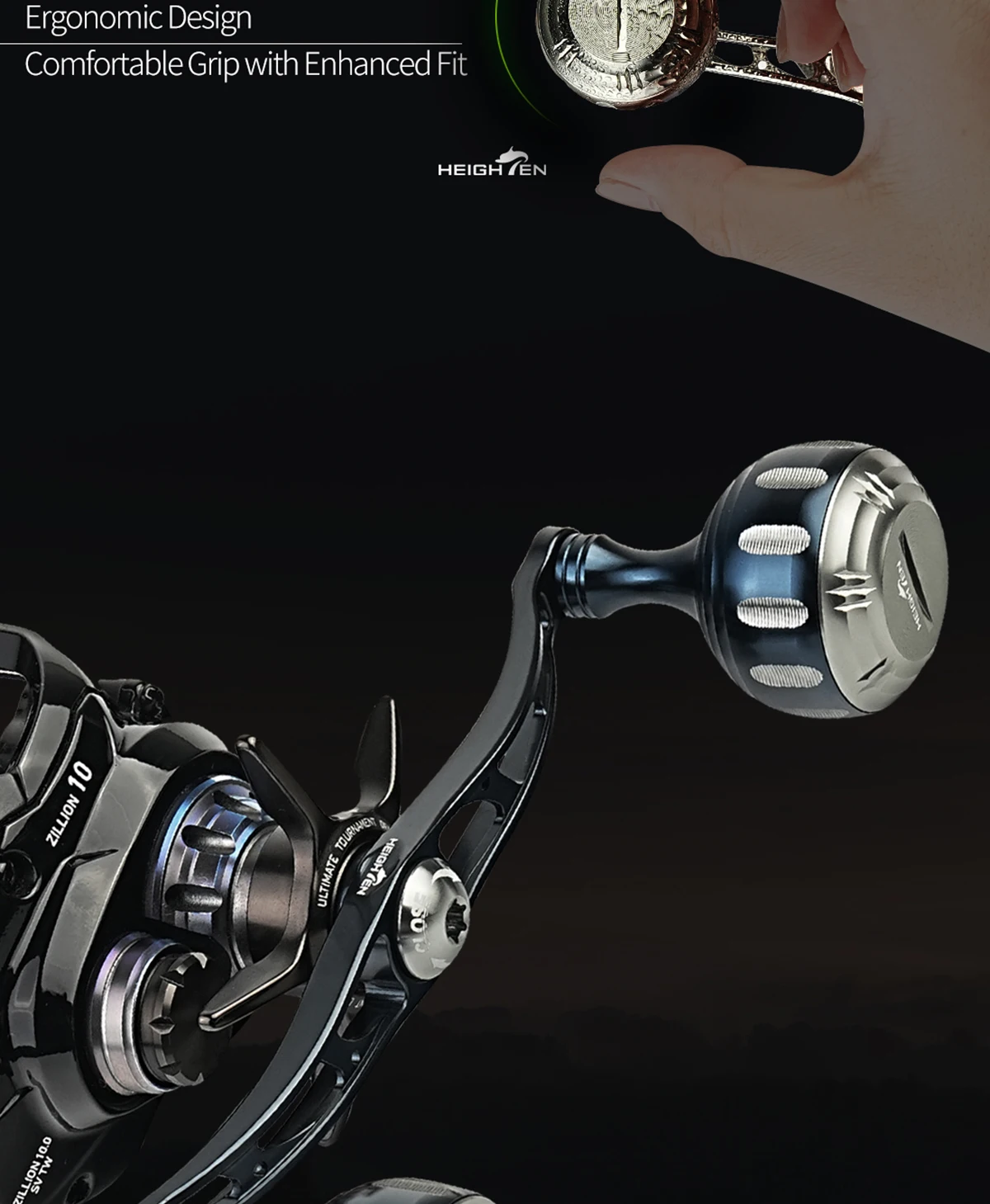 HEIGHTEN 130mm Axle Distance 35mm Knob - Double Handle Modification Accessories