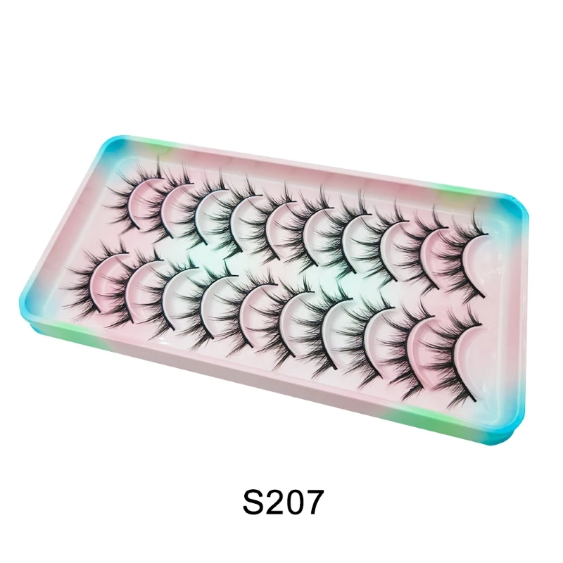 5/10 Paare manga Wimpern neue Ankunft Anime Cosplay natürliche wispy Wimpern koreanische Make-up künstliche falsche Wimpern wieder verwendbare Wimpern – Detail 15