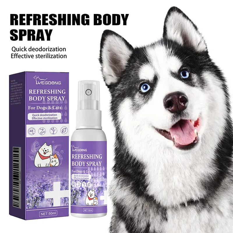 50ml Pet Deodorization Spray Cats And Dogs Deodorization Urine Body Odor Feces Odor Elimination Fresh Air Fragrance Retention