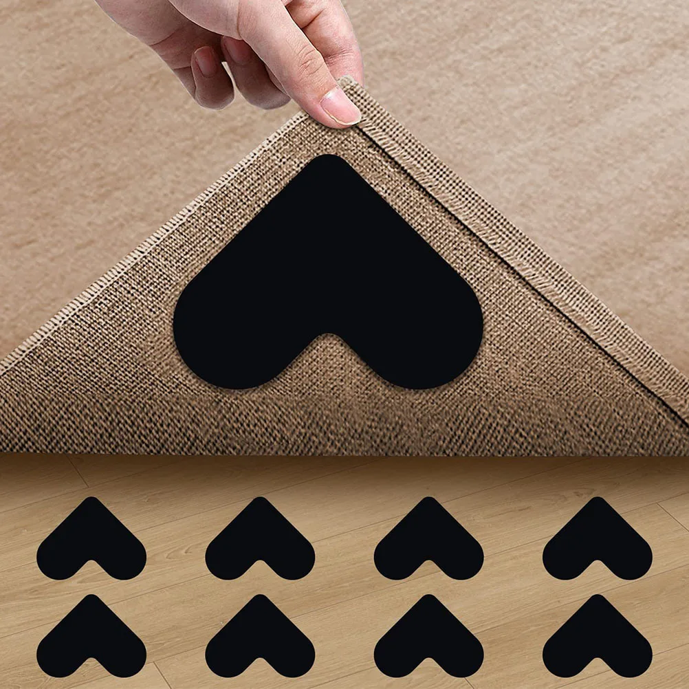 8 قطعة منصات البساط عدم الانزلاق اتقان غرامة يسهل حملها والاستخدام للخشب صفح الأرضيات السجاد القابض عدم الانزلاق البساط الوسادة