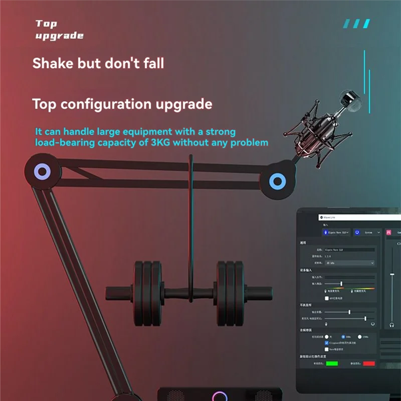 

BTLIFE-подставка для микрофона, универсальная подставка для микрофона с длинным рычагом, кронштейн подшипника с переходным винтом 5/8 360° ° Вращение