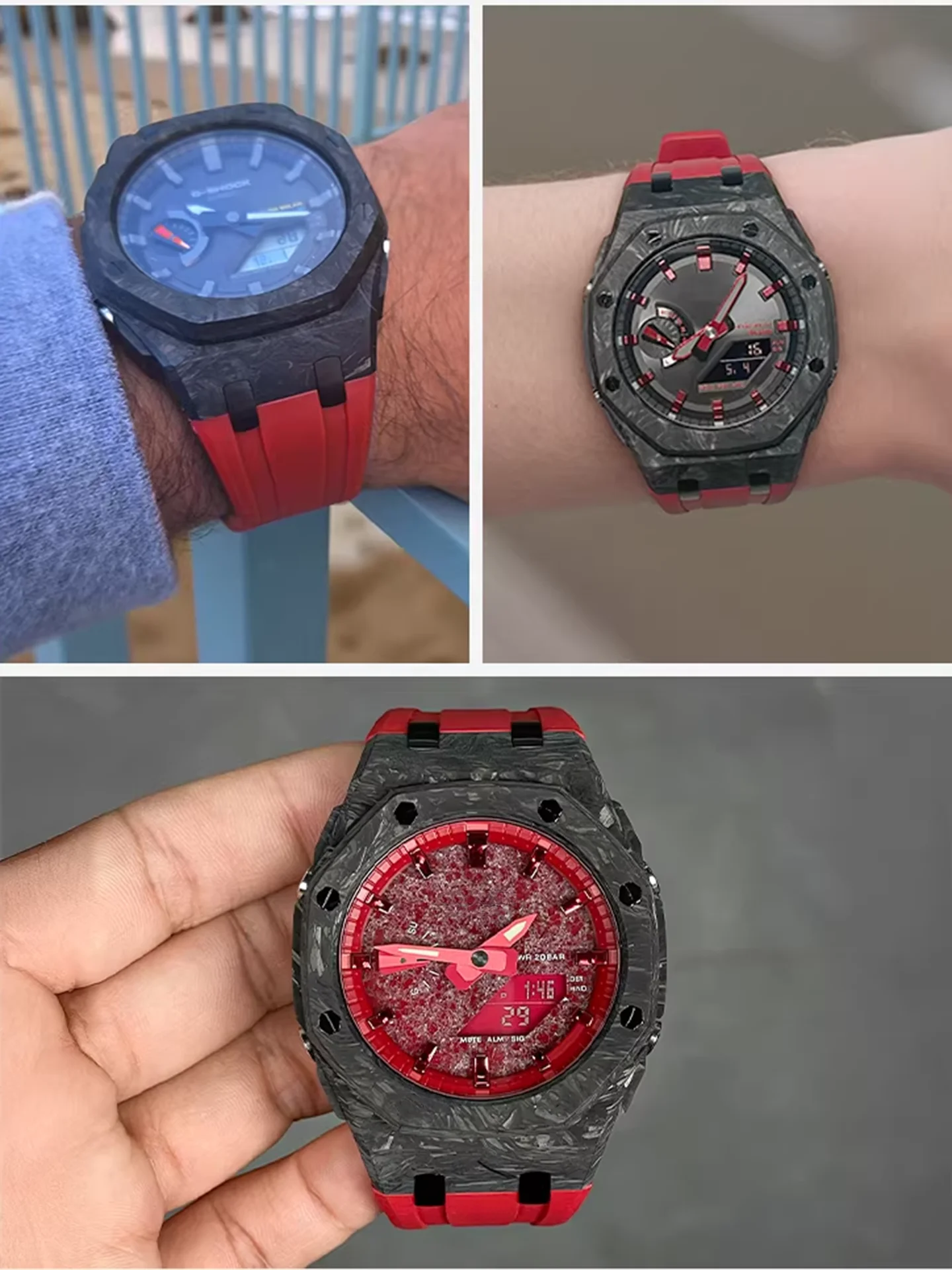 boitier-de-montre-en-fibre-de-carbone-de-haute-qualite-ga2100-avec-accessoires-bracelet-en-caoutchouc-pour-la-modification-des-montres-casio-ga-2100-ga-2110-ga-b2100