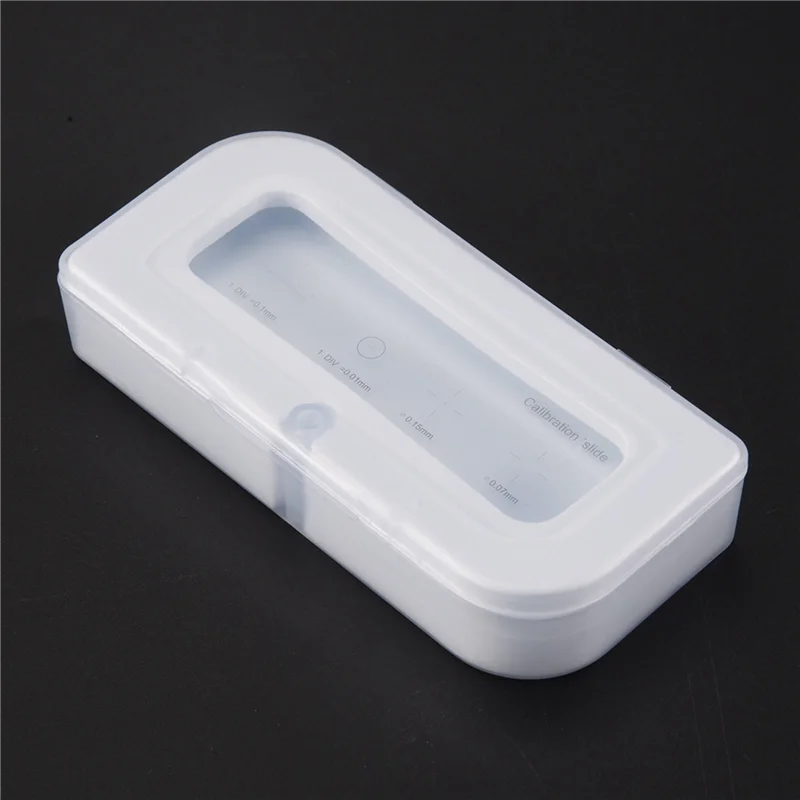 

AA21-0.01Mm Microscope Slides Reticle Calibration Slide Ruler Cross Multifunctional Microscope Calibration Ruler Stage Micromete