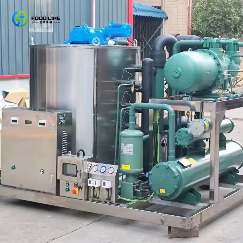 Slurry Ice Machine Cold Chain Transport Seafood Gelato System for Distribution Center