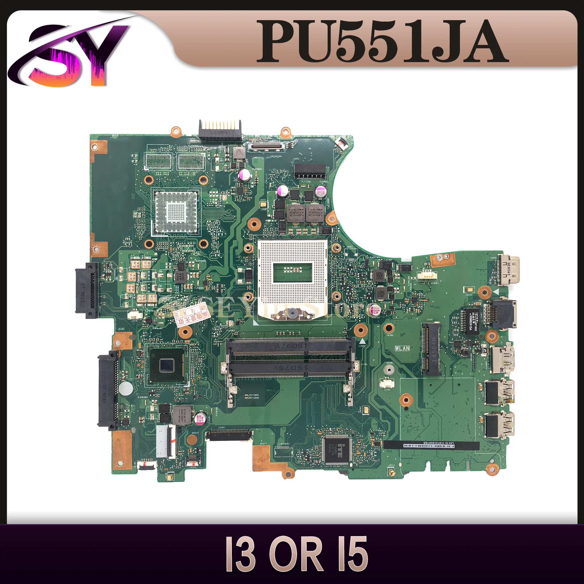 

PU551JA Mainboard For ASUS PU551J PU551JH PU551JD PU551JF Pro551JA Laptop Motherboard HM86 REV:2.0