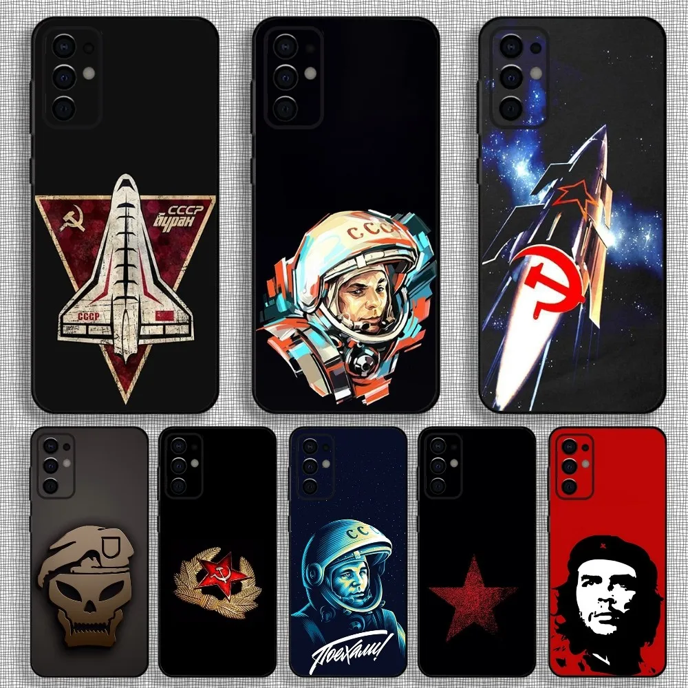 

Vintage USSR CCCP Phone Case For Samsung S24,S21,S22,S23,S30,Ultra,S20,Plus,Fe,Lite,Note,10,9,5G Black Soft Cover