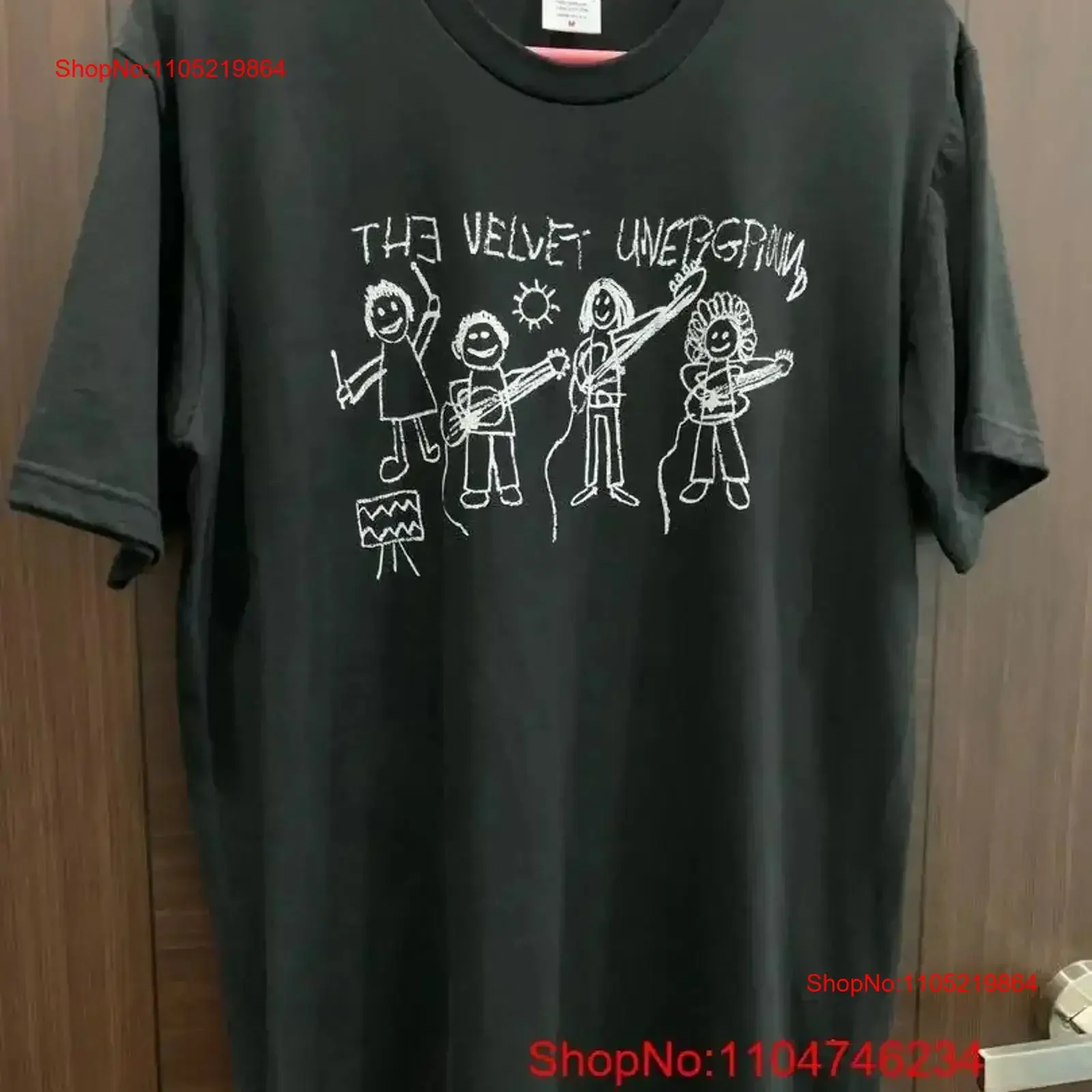 The Velvet Underground 100 Cotton Black T shirt S 5XL VN3431 vintage Washed Breathable streetwear Top For Everyday Wear Casual