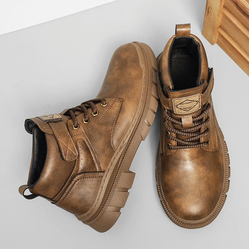 

Casual men's shoes Classic designer luxury style Work leisure party business Outdoor comfortable shoes High quality Brown