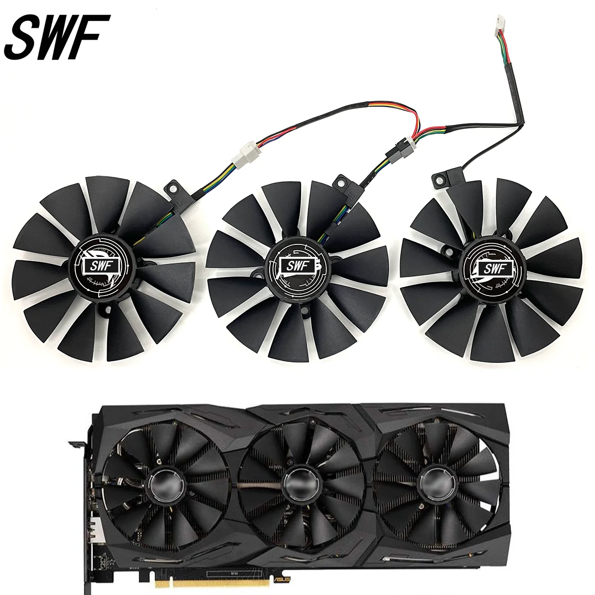 Nowy 87MM T129215SU T129215SM dla ASUS GTX 980 Ti R9 390X 390 GTX 1060 1070 1080 Ti RX 480 RX480 wentylator karty graficznej