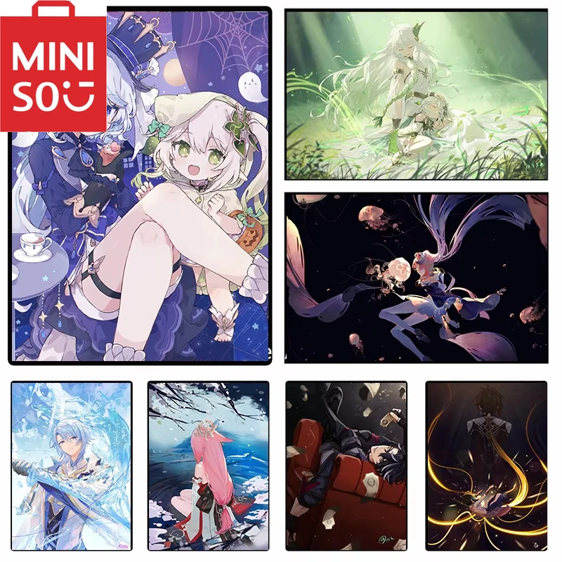 

MINISO 5D DIY алмазная живопись Genshin Impact Game анимация для взрослых мужчин женщин плакат тема искусство украшение дома подарок ручной работы