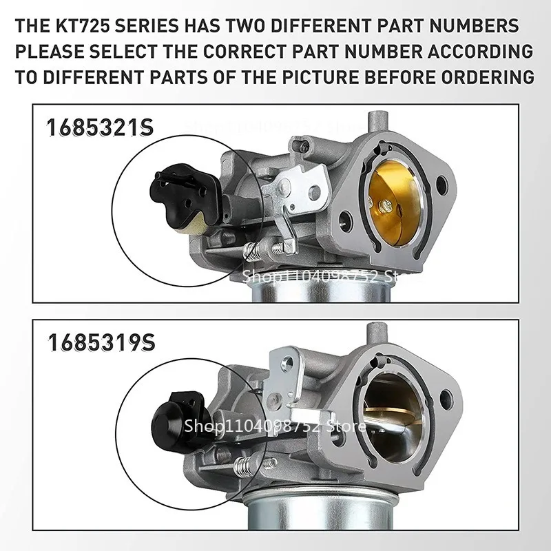 コーラー KT730 KT735 KT740 KT745 KT725 1685319S、16-853-19S、3285363S、32-853-63S、3285367S、32-853-67S用キャブレター。