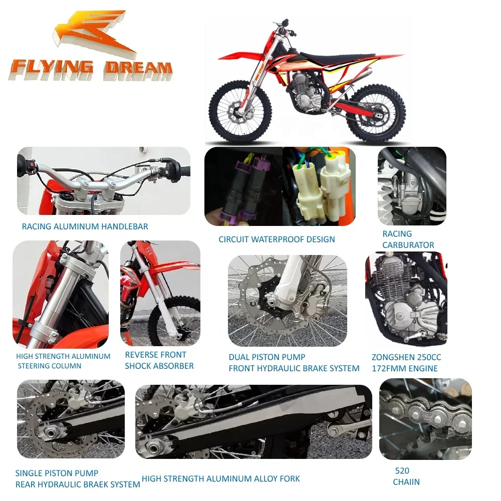 2022 China 250CC Off Road Pit Dirt Bike Motocross Racing