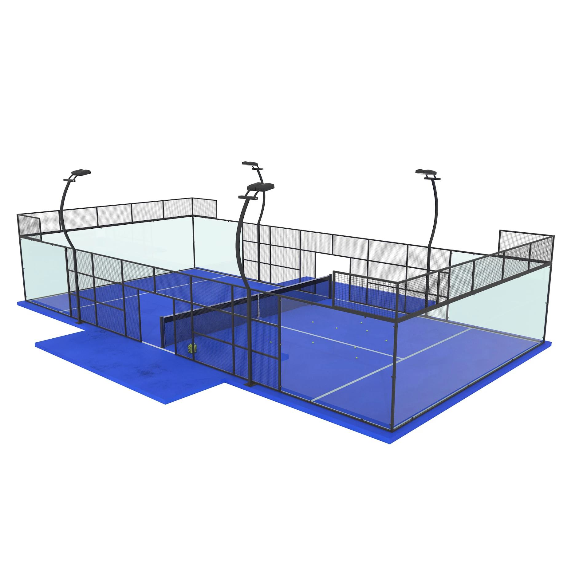 

Durable Court Portable Outdoor Indoor Tennis System Large Frame for Commercial Home Installation