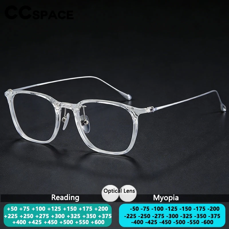 

Высококачественные очки для чтения из чистого титана для мужчин, прозрачные очки по рецепту, мужские оптические линзы с рецептурой 315177