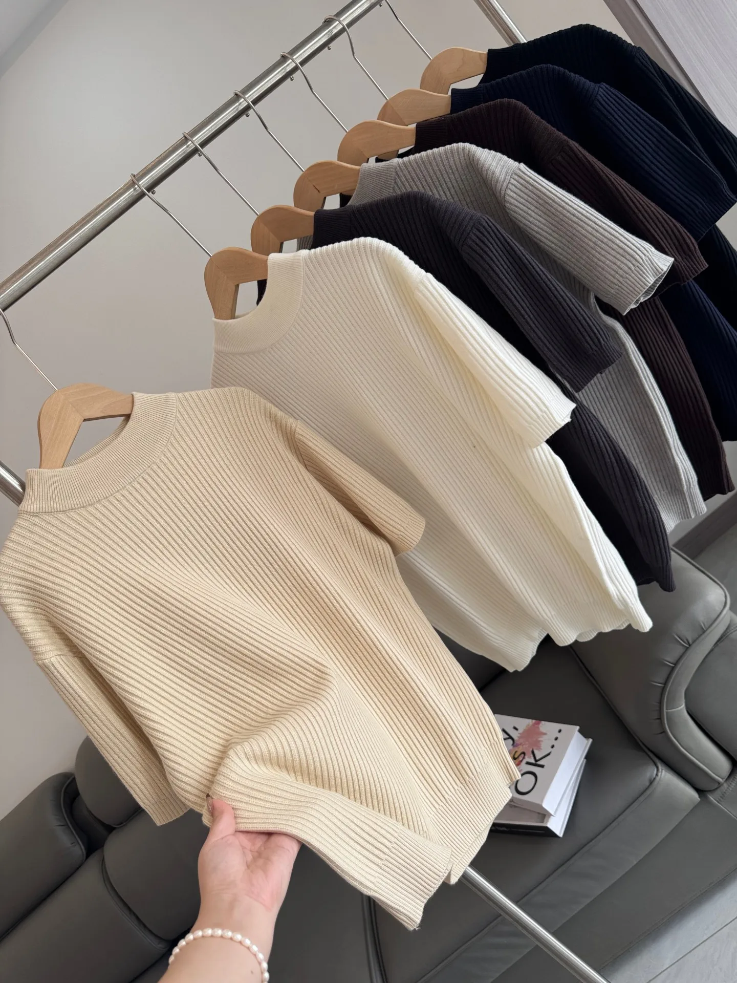 

High-End Warm Soft! f-High Collar! Casual ort-Sve Men's Pure Color Knitwear Sweater Comfortable Breathable Autumn Wear