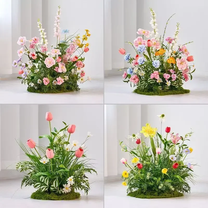 Simulation flower fake flower decoration Monet garden Mori landscaping atmosphere decoration advanced wedding layout
