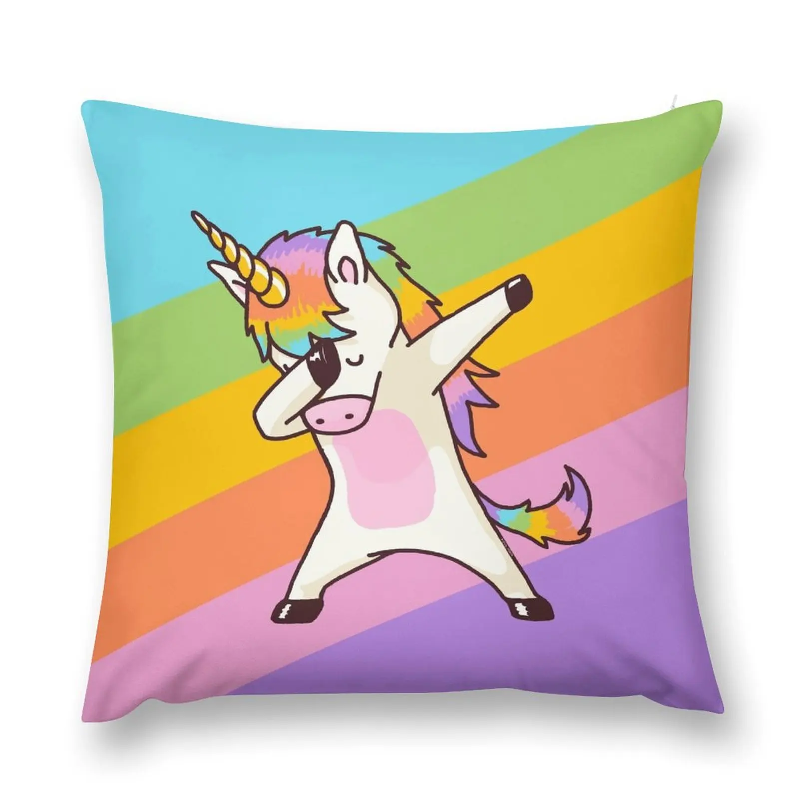 

Dabbing Unicorn Shirt Hip Hop Dab Pose Throw Pillow christmas ornaments 2025 Cushions For Children Covers For Sofas pillow