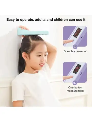 Portable Ultrasonic Digital Height Measuring Ruler for Kids - High Accuracy Electronic Height Measurement Device for Children